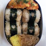 母の愛？！　で、ハート♡の海苔弁当